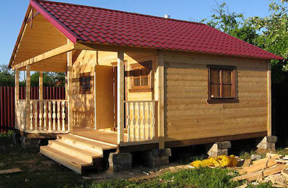 Дачные дома из клееного бруса