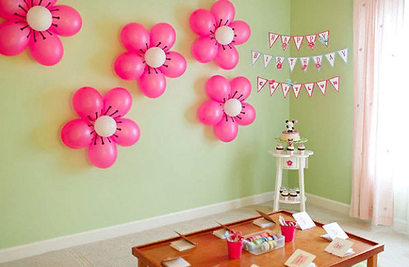 Воздушные шары для оформления интерьеров