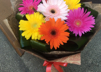 Создание букета из гербер: техники и сочетание цветов