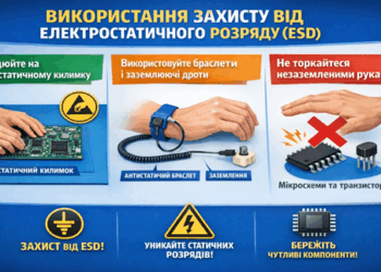 Рекомендації з безпеки під час роботи з електронними компонентами в навчальних проєктах