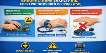 Рекомендації з безпеки під час роботи з електронними компонентами в навчальних проєктах